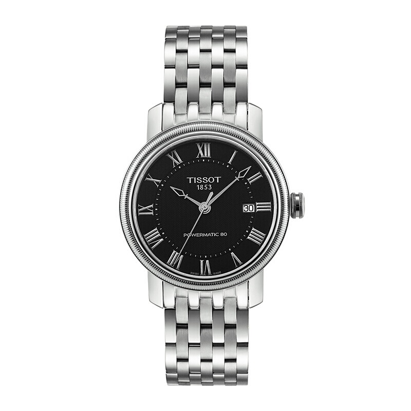 Tissot天梭 港湾系列钢带机械男表T097.407.11.053.00  单位：块 黑色