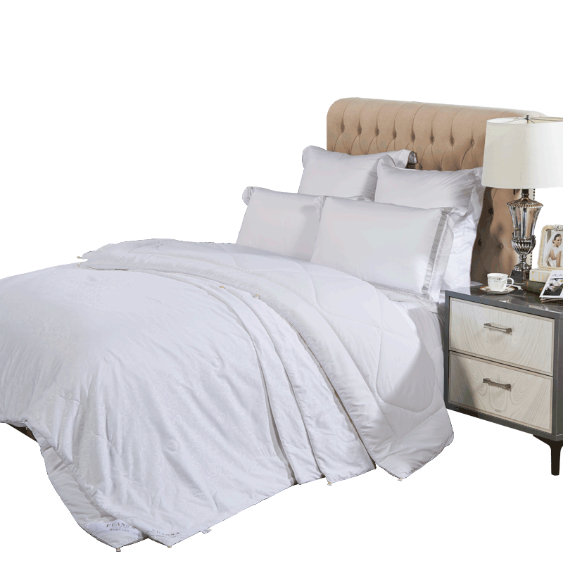 富安娜密斯蚕丝澳毛二合一被/套 白色203*229CM