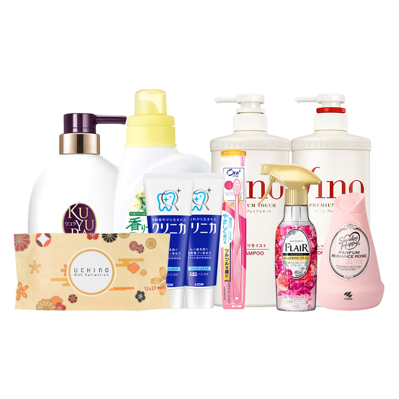 资生堂/狮王/花王/皓乐齿/内野/小林洗护套装 1770ml +1260g+1条+1支