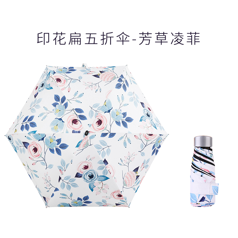 尼诺里拉印花扁伞NL0445 芳草凌菲