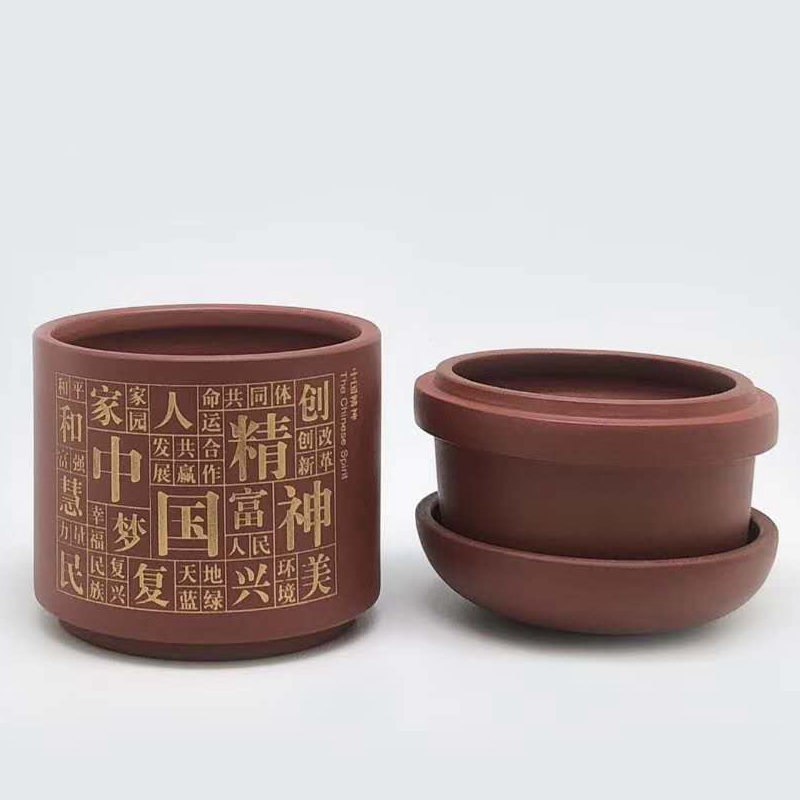 竹贵紫砂中国精神套装 红褐色