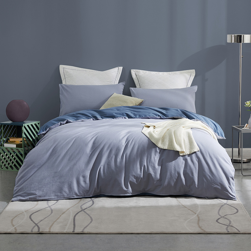 罗莱家纺（LUOLAI）诺曼全棉四件套 200*230cm（单位：套） 蓝色 蓝色