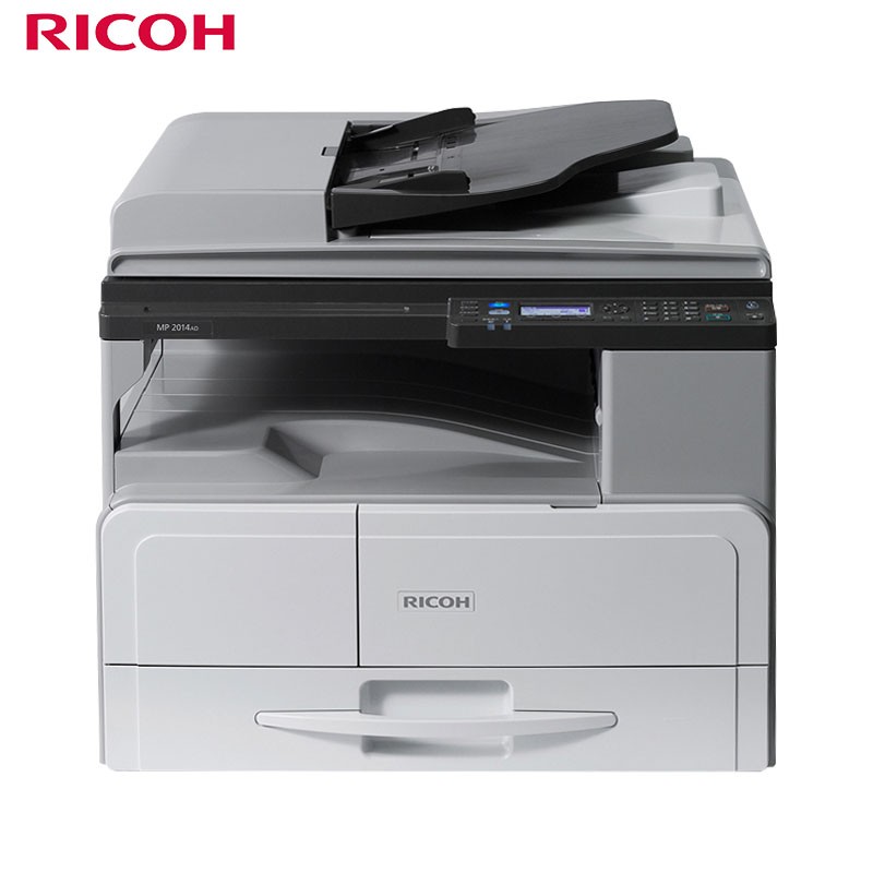 理光(RICOH) 黑白复合机 A3幅面（打印/复印/扫描/双面打印）标配双面输稿器 标配网络 MP2014AD  灰色  
