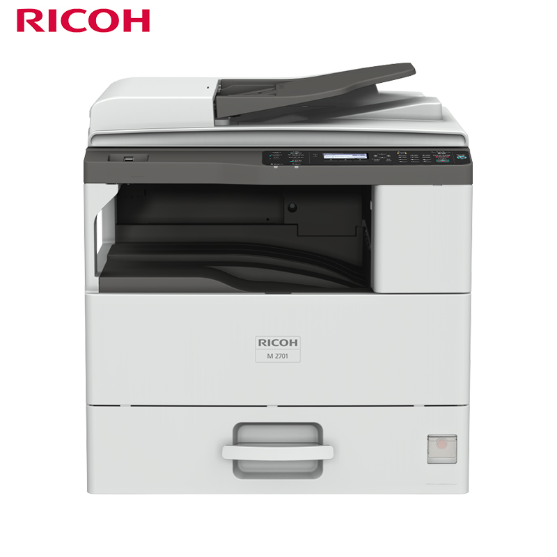 理光(RICOH)  黑白复合机 A3幅面（打印/复印/扫描/双面打印）标配双面输稿器M2701  灰色  
