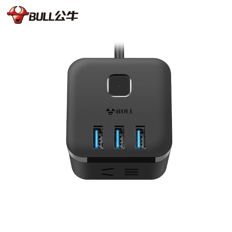 公牛快充魔方插座 GNV- UU2183  黑色  