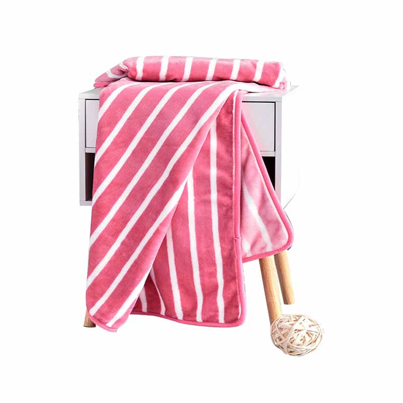 杉杉家纺时尚哒哒毯 休闲毯QFS-18419 粉红色 粉色
