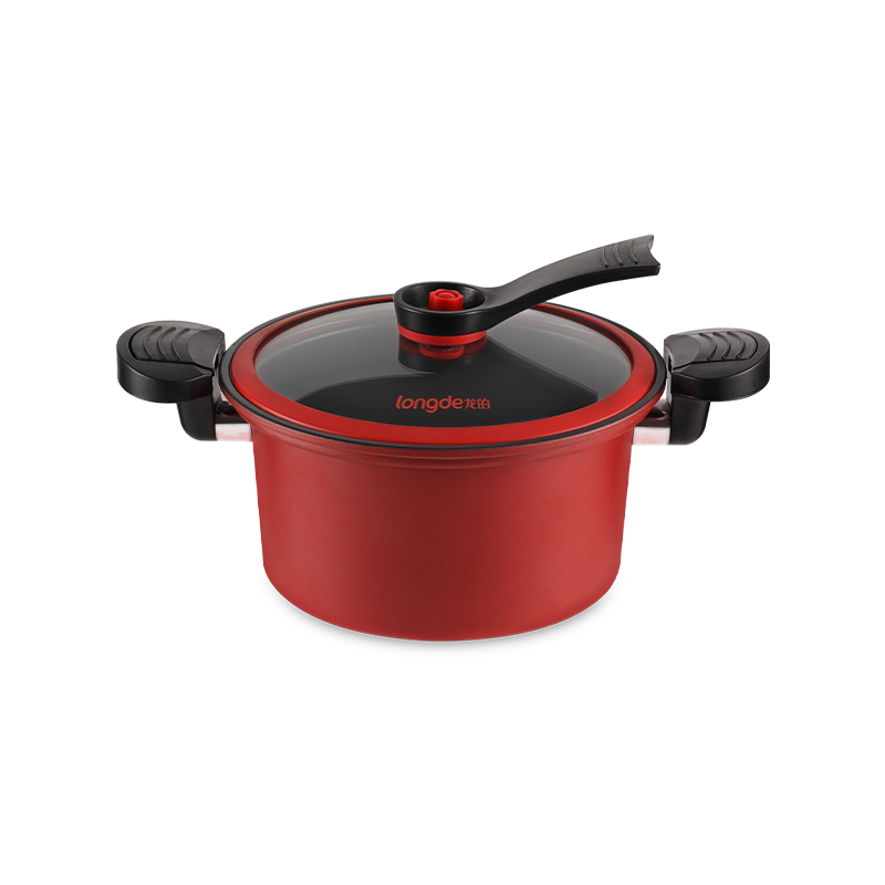 龙的鸿运微压不粘汤锅LD-TM530（单位：个） 红色