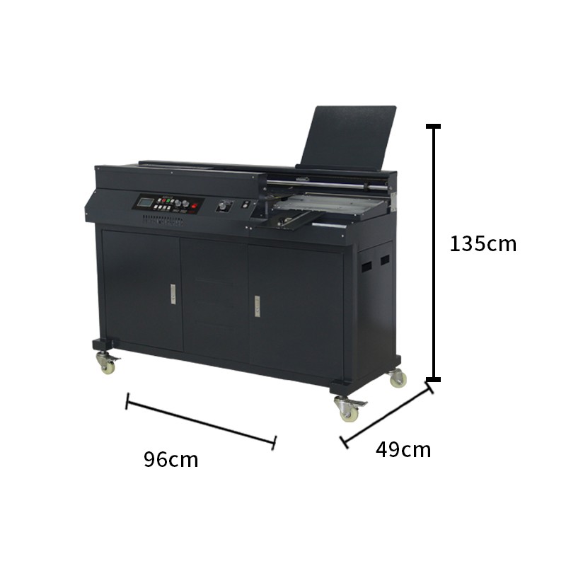 震旦AURORA 50mm全自动柜式无线胶装机A3幅面标书文件书籍论文报告合同 双胶轮热熔胶粒装订机 AM50BP-A3  黑色  