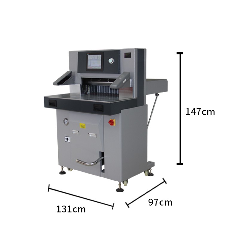 震旦AURORA 100mm双液压系统切纸机A3幅面10英寸触屏 标书文件裁纸机书籍档案修边切纸刀 AC5710S  深空灰  