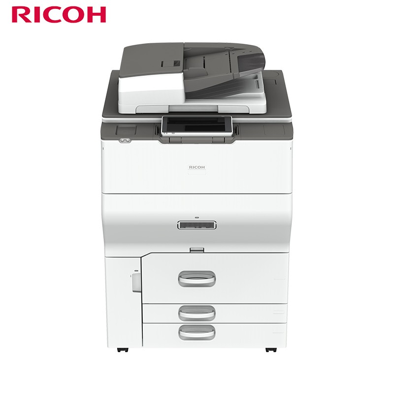 理光（Ricoh） A3彩色数码多功能一体机（主机+双面同步送稿器+2000页小册子装订器）IM C6500  本白色  