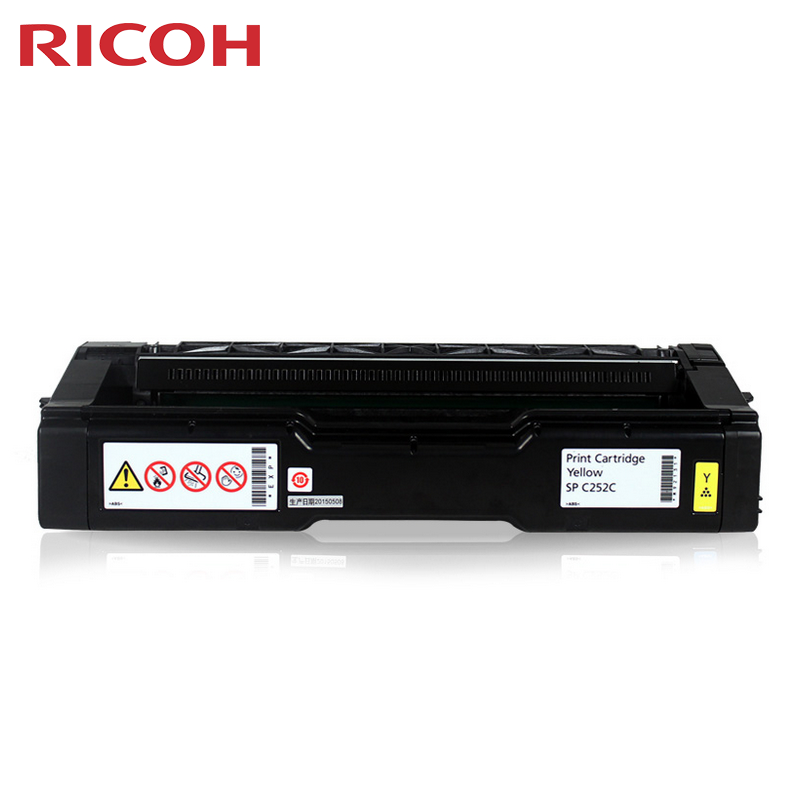 理光（Ricoh） 彩色墨粉盒 硒鼓适用 C252SF/C252DN SP C252C 黄色 小容量 4000页 SP C252C/HC型  鹅仔黄  