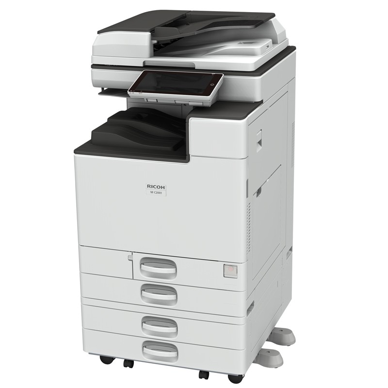 理光(RICOH)  彩色复合机 A3幅面（打印/复印/扫描/双面打印）标配双面输稿器四纸盒MC2001  白色  