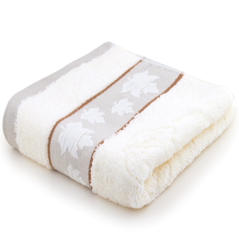 三利 纯棉 毛巾 34&times;76CM 单条装 枫叶 单位 条 灰色 单条装