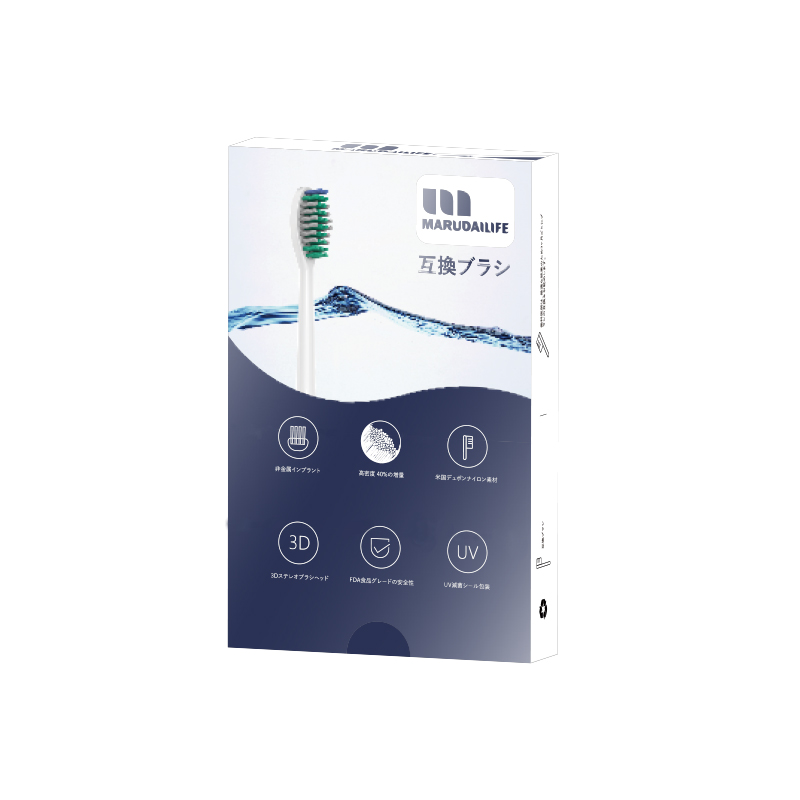 Marudai成人牙刷替换头MS-W1100 MS-C1101 白色