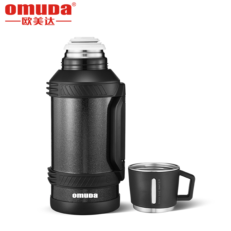 欧美达户外便携保温壶3000ML OSB861-A 曜石黑