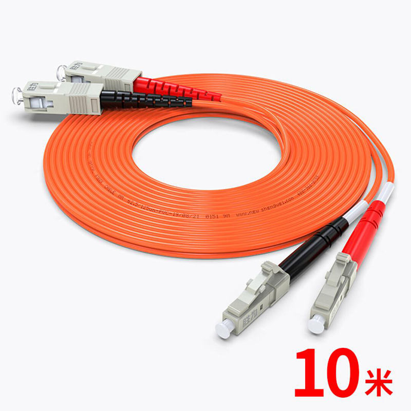 胜为 SHENGWEI FMC-605 电信级光纤跳线 优质进口插芯 LC-SC多模双芯 收发器尾纤 10米  随机  