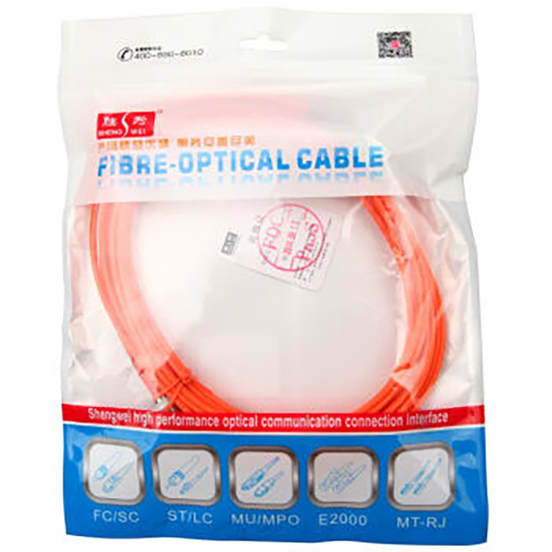 胜为 SHENGWEI FTCB-1030 工程电信级光纤跳线 ST(UPC)-SC(UPC)多模双芯 3米  随机  