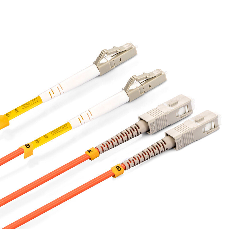 胜为 SHENGWEI FMC-1805 电信级光纤跳线 LC-SC多模双芯尾纤40米/对 交换机/光纤盒连接线  随机  