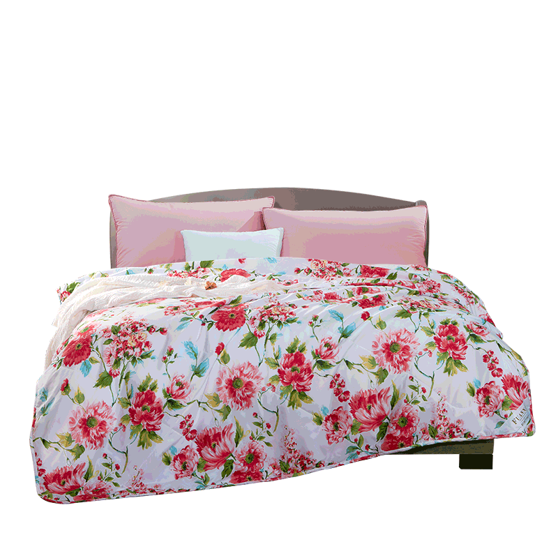 富安娜艾草驱蚊夏被 晓悦清风203*229cm/床 粉红色