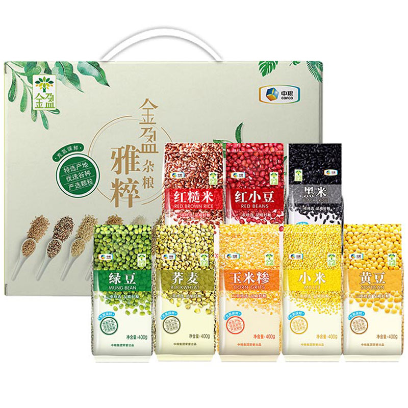 中粮金盈雅粹杂粮礼盒3200g 象牙色