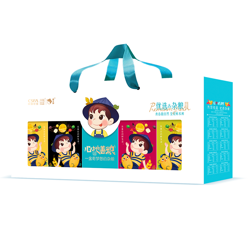 鲜禾鲜心地善粮有机杂粮礼盒  白色  2600g