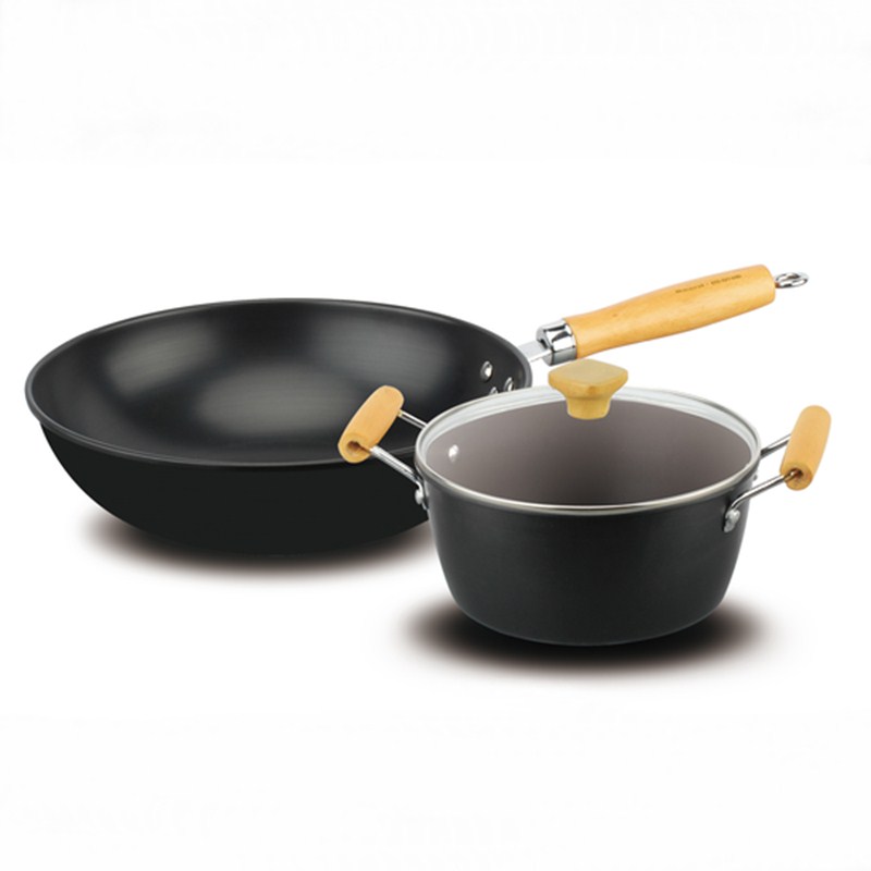 巴尔德炒锅汤锅二件套BT-1052（单位：套） 黑色