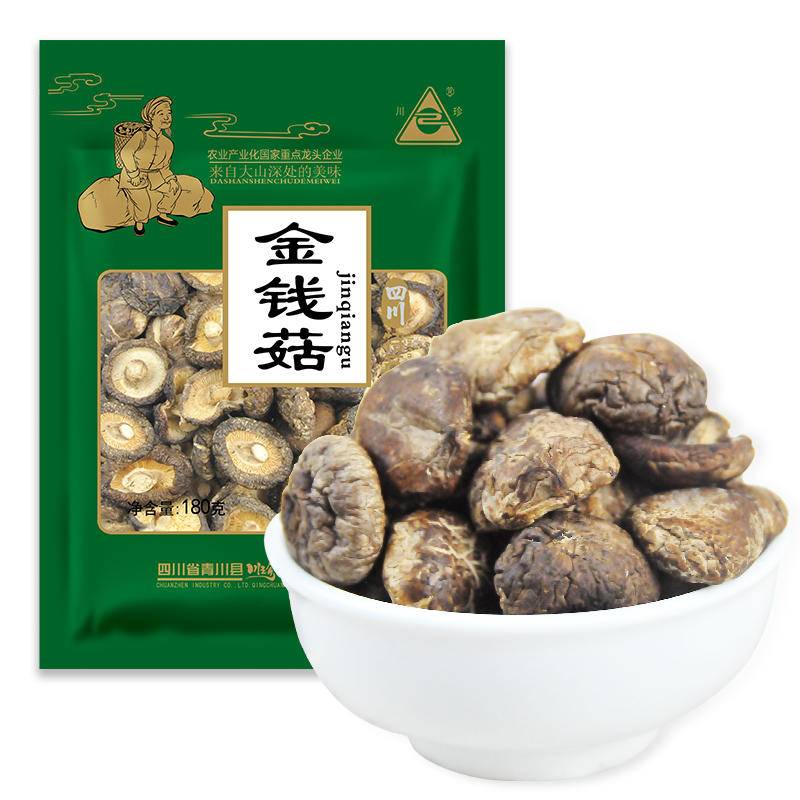 天马椴木金钱菇180g  袋 绿色