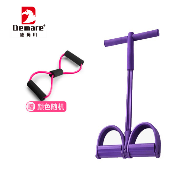 德玛珥DEMARE 脚蹬拉力器 加粗4股强力管DMR-JSQ01  随机  