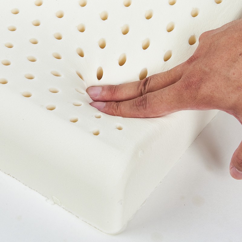 泰嗨 中凹乳胶枕头 枕心带枕套 泰国原装进口，93%乳胶 TPX02-01  本白色  