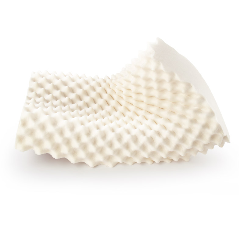 泰嗨 高低按摩乳胶枕头礼袋装 枕心带枕套 泰国原装进口，93%乳胶 TPA01-05  本白色  