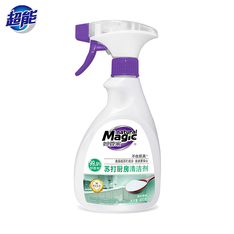 妙管家苏打厨房清洁剂400g*12瓶  自然色  