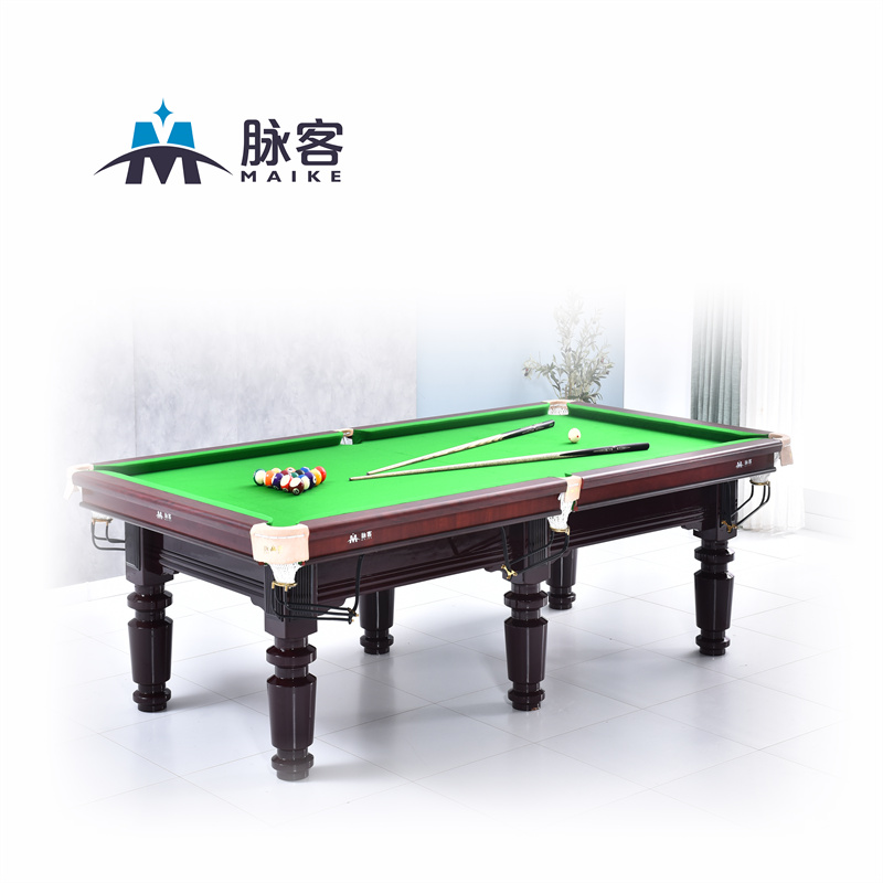 脉客中式台球桌 标准中式黑八落袋成人商用家用工会俱乐部用球台MK06-9A  绿色  