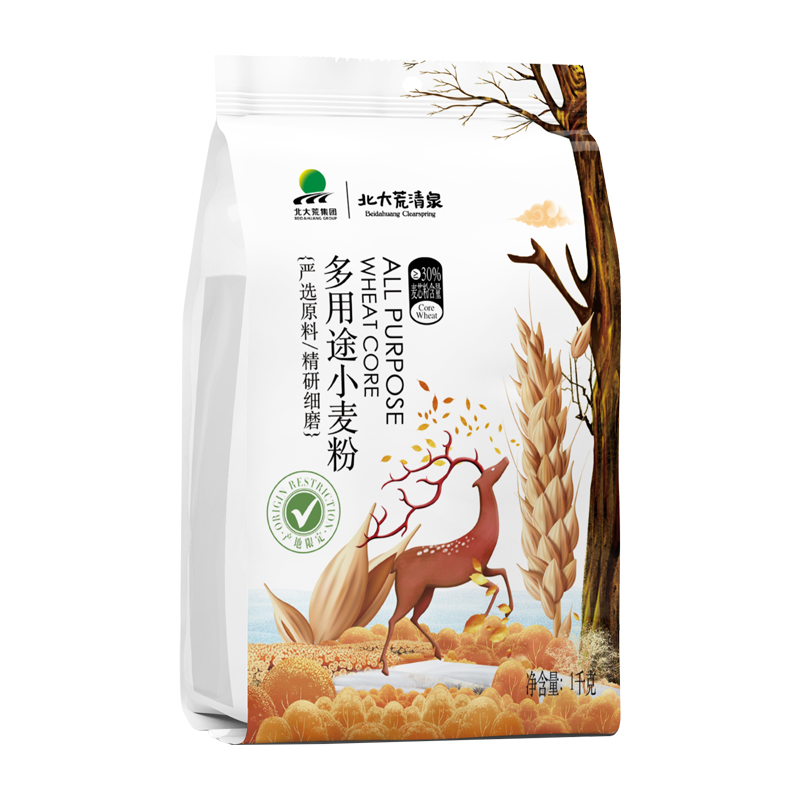 北大荒&middot;大荒清泉多用途小麦粉1KG  自然色  