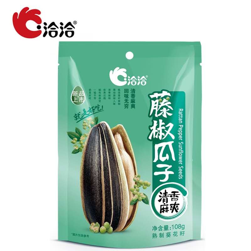 洽洽藤椒瓜子108g*5包  浅杉绿  