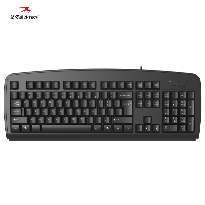 双飞燕 A4TECH KB-8U 有线键盘  黑色  