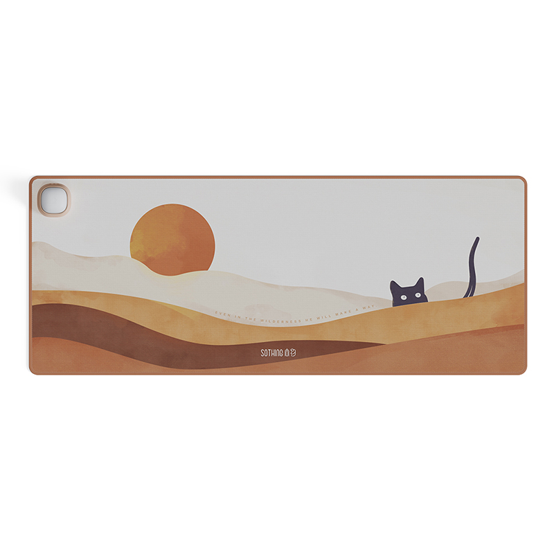 Sothing向物 拍拍灯暖桌垫三档恒温大型鼠标垫DSHJ-S-2108（单位：个） 日落猫