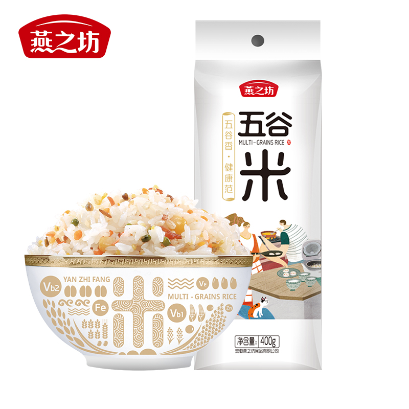 燕之坊五谷米400g*2袋  白色  