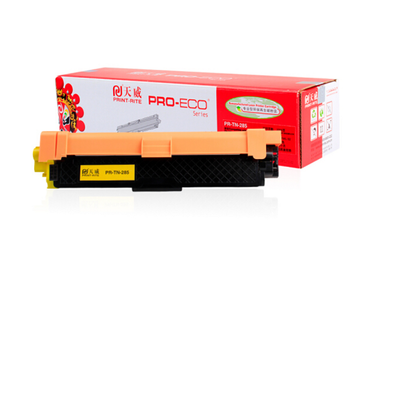 天威  黄色粉盒适用兄弟 HL-3140CW 3150CDW墨盒3170CDW碳粉9330CDW 9340CDW 9020CDN打印机硒鼓 TN285专业装  黄色  