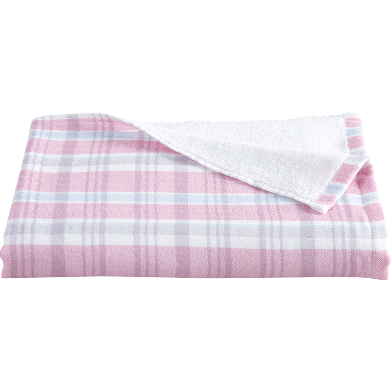 多喜爱-柔绵浴巾（红色）140*70cm 条 粉色