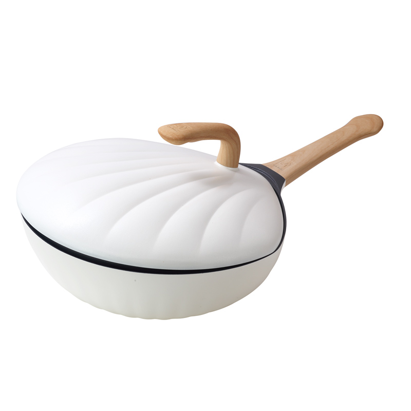 卡特马克维纳斯系列贝壳炒锅GYL-WNS30CB  白色  