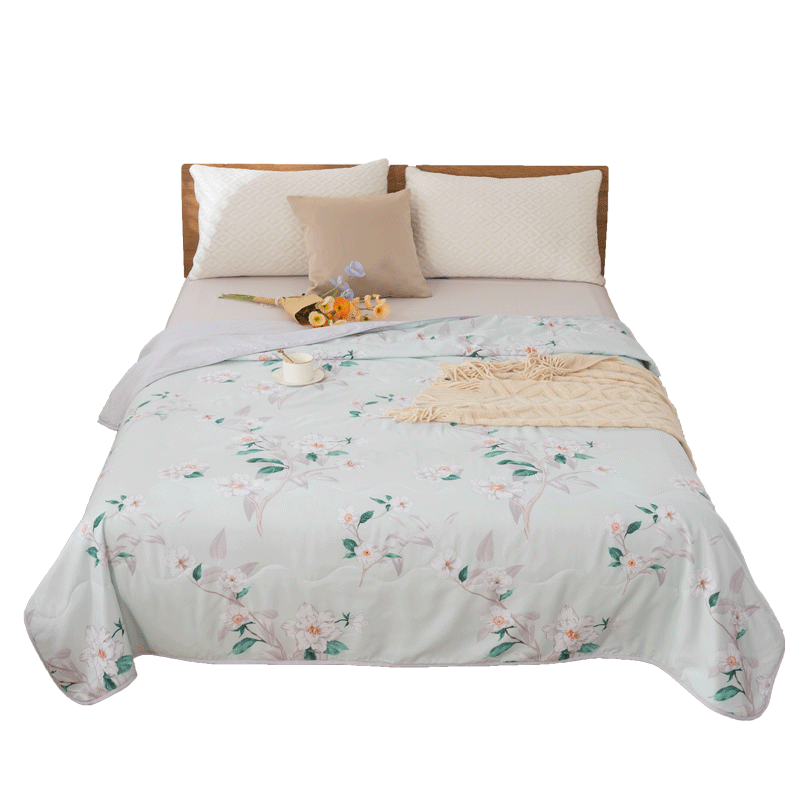 多喜爱-磨绒夏被（盛夏光年）L/203*229cm 条 白色