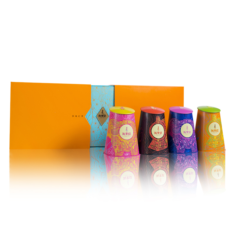 斯里红 幸运牛斯里兰卡红茶 锡兰精品红茶三生有幸礼盒装送礼装茶叶240g进口红茶  混色  
