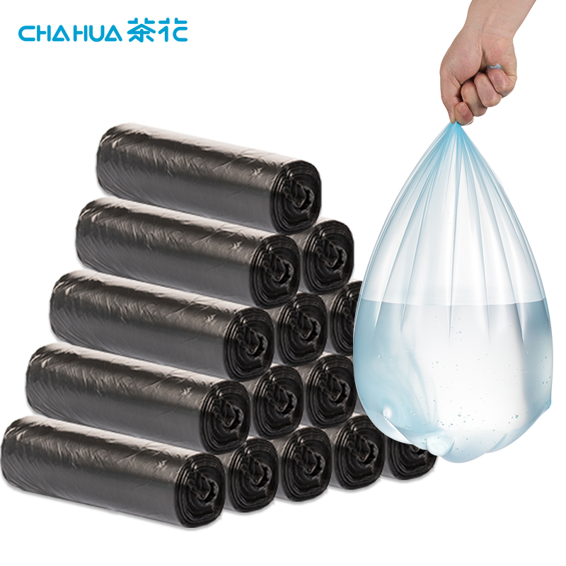 茶花（CHAHUA）实用垃圾袋5卷装-M25 301001  （单位：包）混色