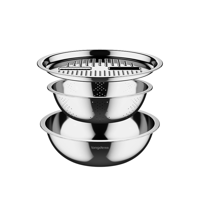 longde龙的乐享厨房三宝LD-CJ892-3不锈钢色  不锈钢色  