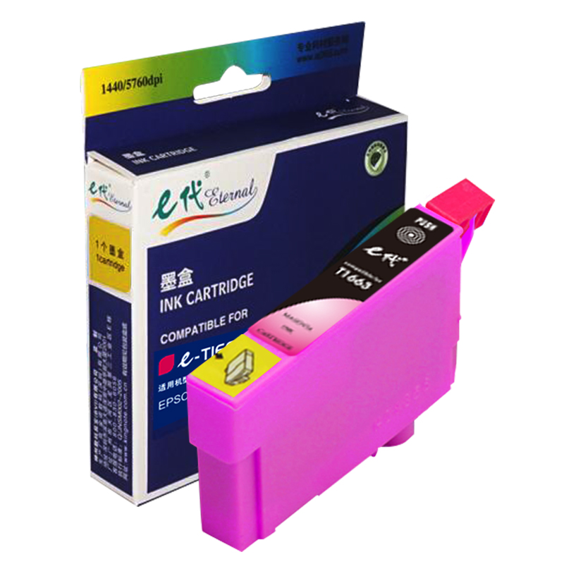 e代经典 T1663M墨盒红色 适用爱普生EPSON ME-10/ME-101打印机/个 红色