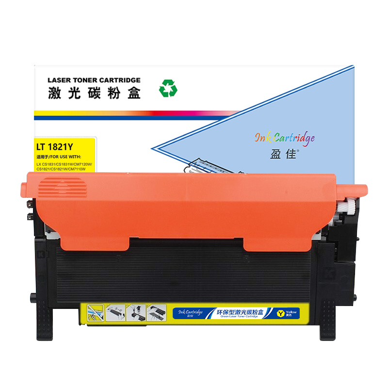 盈佳(Ink Cartridge) YJ-CS1821/LT1821-Y-F 企业版 打印量1000页 适用机型:联想LenovoCM7120W 粉盒 (计价单位：只) 黄色