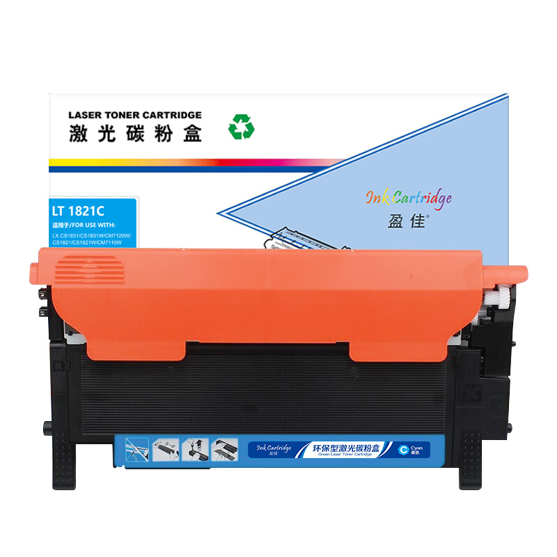 盈佳(Ink Cartridge) YJ-CS1821/LT1821-C-F 1000页 适用联想CS1821 粉盒 1.00 只/个 (计价单位：个) 兰色