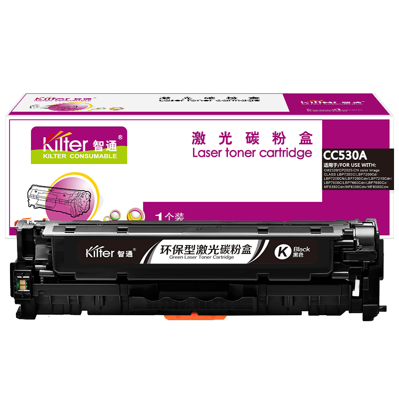 智通(ZT) ZT-CC530A-B 3500页 适用惠普HP CP2025/CP2025n/CP2025dn/CP2025x 硒鼓 1.00 只/支 (计价单位：支) 黑色
