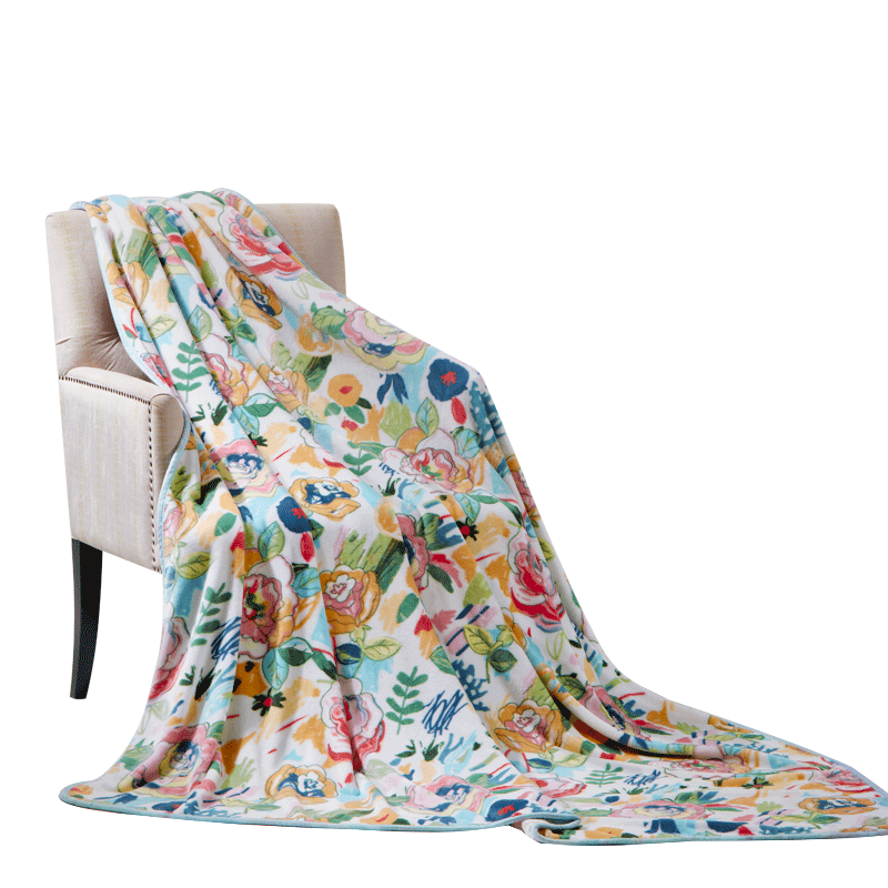 富安娜时尚多功能毯-摩卡时光 713102298 80*120cm*24 单位：床 花色