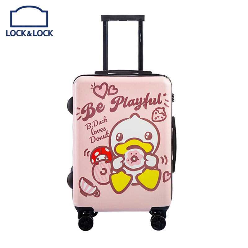 乐扣乐扣（Lock&Lock）小黄鸭联名款拉杆箱LY110001(20寸）（单位：个） 粉色 20寸